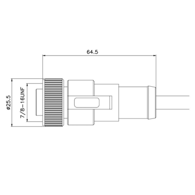 13A 300V 7/8&quot; водоустойчивая разъем-розетка 3 4 5 Pin 12mm метрического